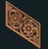 Railing with flowers. Download free 3d model for cnc - USPF_0060 3D