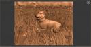 Dog in the field. Download free 3d model for cnc - USPH_0259 3D