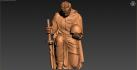 Free examples of 3d stl models (Grieving soldier. Download free 3d model for cnc - USPM_0015) 3D