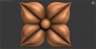 Rosette flower. Download free 3d model for cnc - USRZ_0062 3D