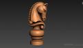 Free examples of 3d stl models (Chess piece horse. Download free 3d model for cnc - USSHM_0002) 3D