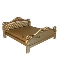 Free examples of 3d stl models (Carved bed. Download free 3d model for cnc - USSK_0028) 3D