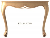 Free examples of 3d stl models (Carved console. Download free 3d model for cnc - USKN_0075) 3D